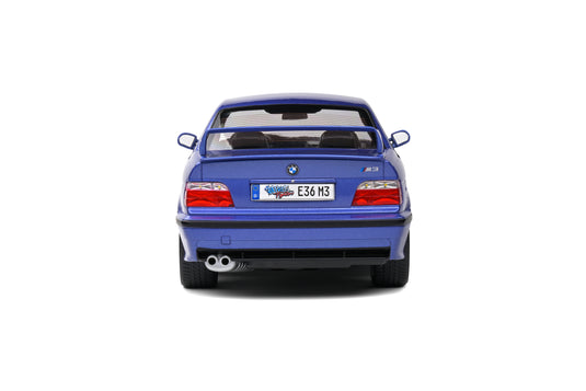 BMW M3 COUPE ESTORIL BLAUW SOLIDO WORKS 1996 SOLIDO 1:18
