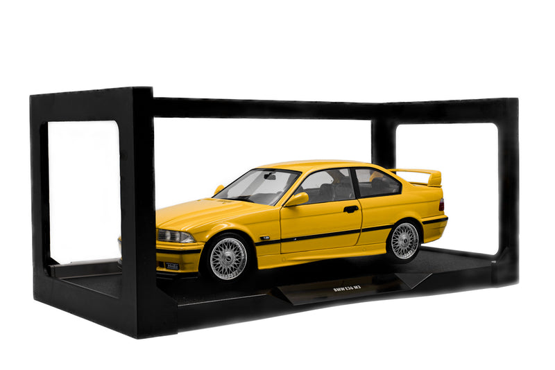 Laad de afbeelding in de Gallery-viewer, BMW M3 COUPE SOLIDO WORKS DAKAR GEEL 1991 SOLIDO 1:18
