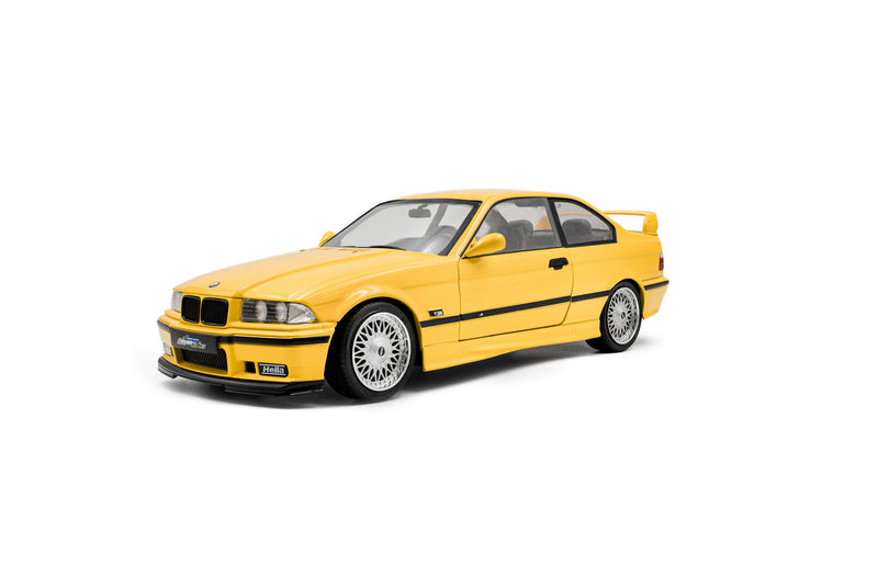 Laad de afbeelding in de Gallery-viewer, BMW M3 COUPE SOLIDO WORKS DAKAR GEEL 1991 SOLIDO 1:18
