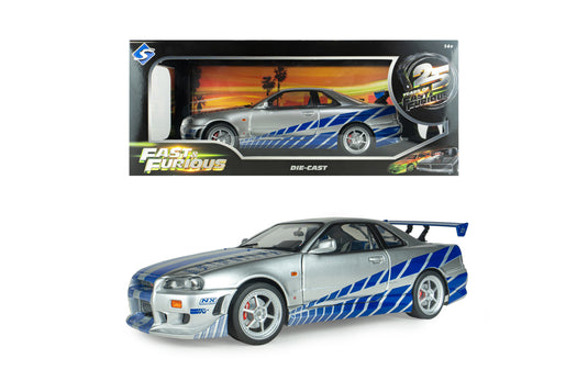 NISSAN SKYLINE GT-R (BNR34) 2FAST2FURIOUS BRIAN SOLIDO 1:18