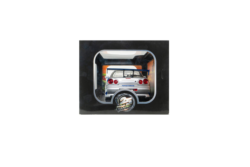 Laad de afbeelding in de Gallery-viewer, NISSAN SKYLINE GT-R (BNR34) 2FAST2FURIOUS BRIAN SOLIDO 1:18
