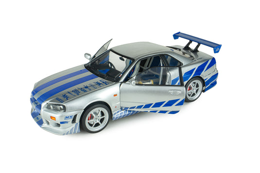 NISSAN SKYLINE GT-R (BNR34) 2FAST2FURIOUS BRIAN SOLIDO 1:18