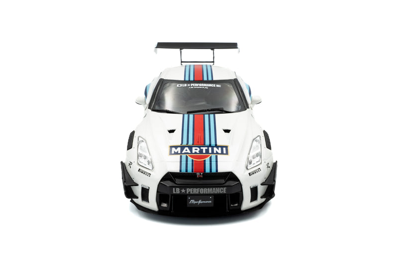 Laad de afbeelding in de Gallery-viewer, Nissan GT-R (R35) W/ LIBERTY WALK BODY KIT 2.0 M 2024 SOLIDO 1:18
