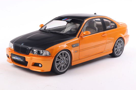 Bmw E46 M3 COUPE SOLIDO WORKS ORANJE 2000 SOLIDO 1:18