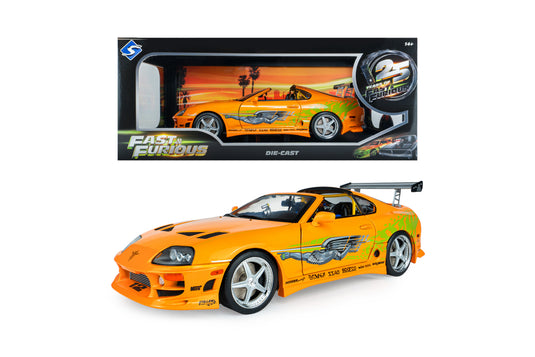 TOYOTA SUPRA MK4 (A80) FAST&FURIOUS 1 BRIAN TOIT OUVRANT 2001 SOLIDO 1:18