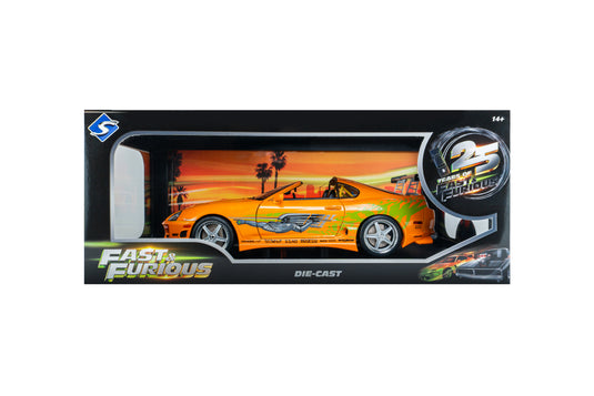 TOYOTA SUPRA MK4 (A80) FAST&FURIOUS 1 BRIAN TOIT OUVRANT 2001 SOLIDO 1:18