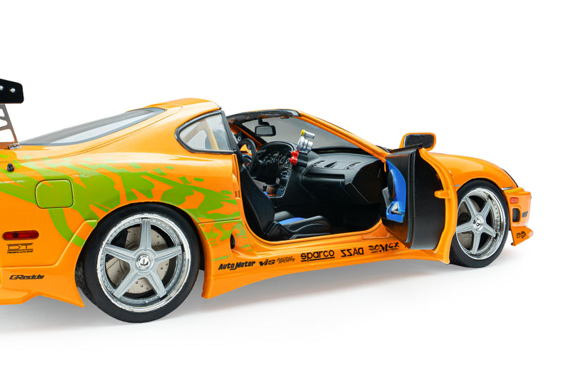 Chargez l'image dans la visionneuse de la galerie, TOYOTA SUPRA MK4 (A80) FAST&amp;FURIOUS 1 BRIAN TOIT OUVRANT 2001 SOLIDO 1:18
