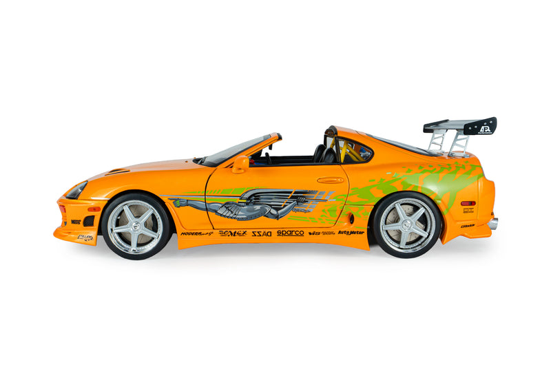 Chargez l'image dans la visionneuse de la galerie, TOYOTA SUPRA MK4 (A80) FAST&amp;FURIOUS 1 BRIAN TOIT OUVRANT 2001 SOLIDO 1:18
