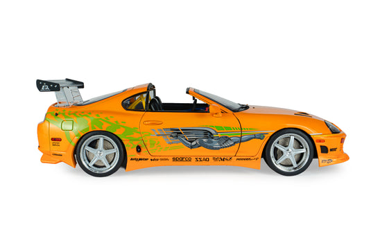 TOYOTA SUPRA MK4 (A80) FAST&FURIOUS 1 BRIAN TOIT OUVRANT 2001 SOLIDO 1:18
