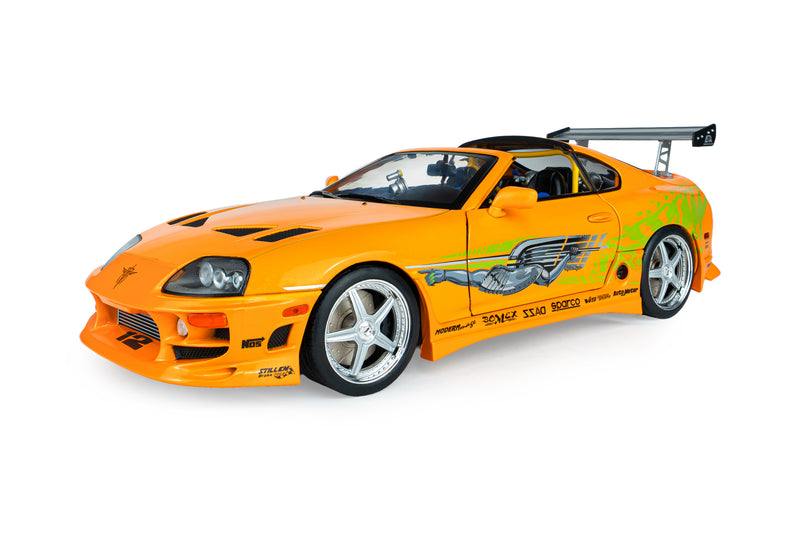 Chargez l'image dans la visionneuse de la galerie, TOYOTA SUPRA MK4 (A80) FAST&amp;FURIOUS 1 BRIAN TOIT OUVRANT 2001 SOLIDO 1:18
