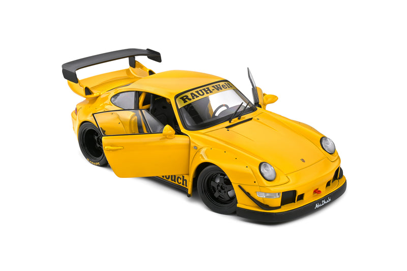 Laad de afbeelding in de Gallery-viewer, PORSCHE RWB BODYKIT MIDAS GEEL 2023 SOLIDO 1:18
