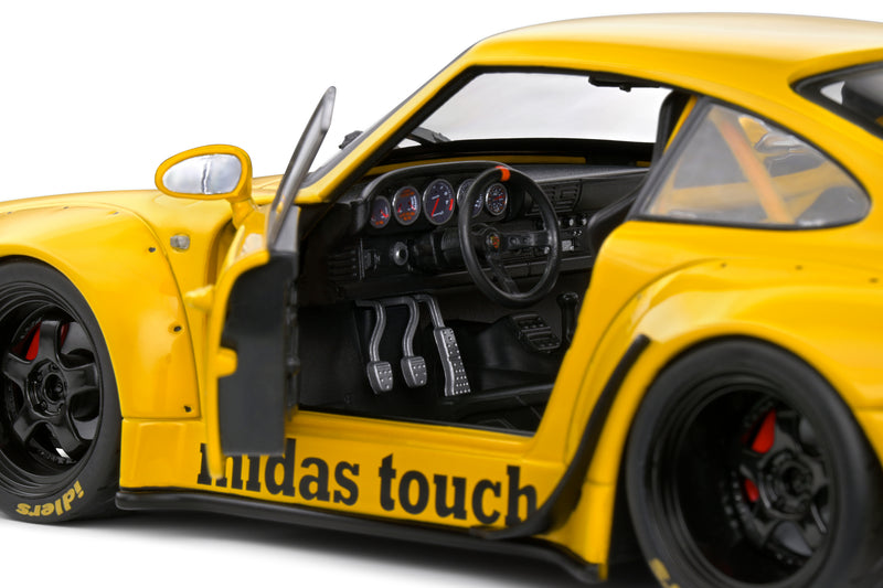 Laad de afbeelding in de Gallery-viewer, PORSCHE RWB BODYKIT MIDAS GEEL 2023 SOLIDO 1:18
