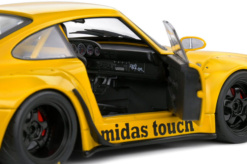 Laad de afbeelding in de Gallery-viewer, PORSCHE RWB BODYKIT MIDAS GEEL 2023 SOLIDO 1:18
