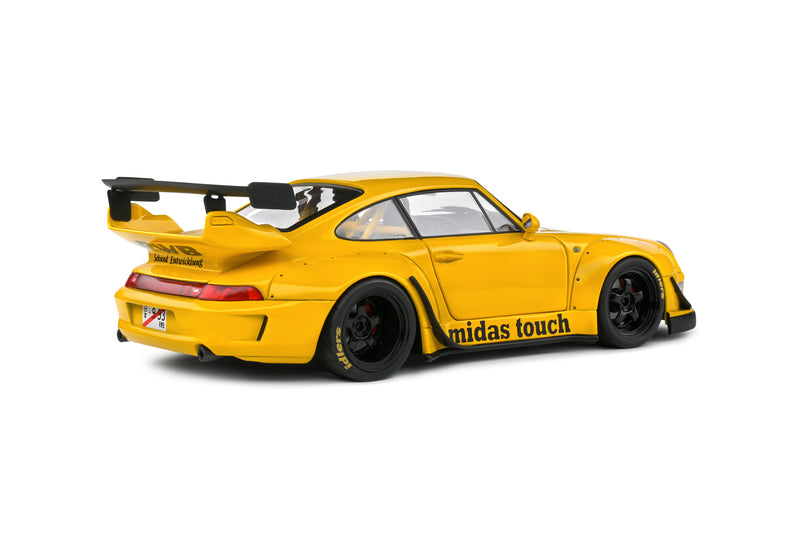 Laad de afbeelding in de Gallery-viewer, PORSCHE RWB BODYKIT MIDAS GEEL 2023 SOLIDO 1:18
