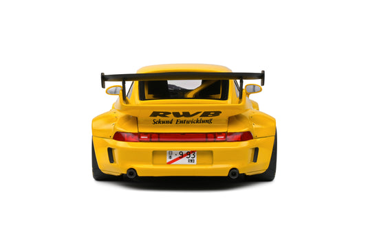 PORSCHE RWB BODYKIT MIDAS GEEL 2023 SOLIDO 1:18
