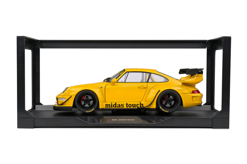 Laad de afbeelding in de Gallery-viewer, PORSCHE RWB BODYKIT MIDAS GEEL 2023 SOLIDO 1:18
