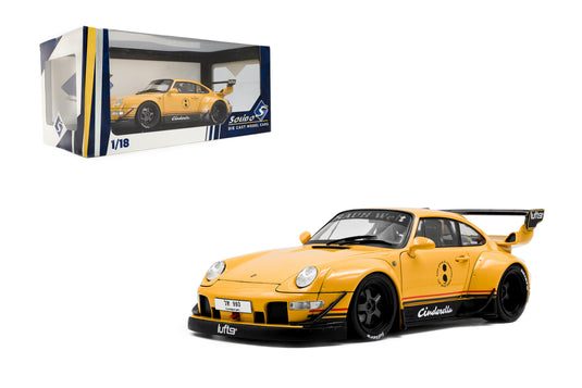 PORSCHE RWB BODYKIT CINDERELLA GEEL 2020 SOLIDO 1:18