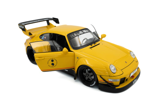 PORSCHE RWB BODYKIT CINDERELLA GEEL 2020 SOLIDO 1:18