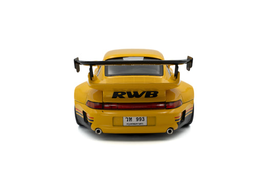PORSCHE RWB BODYKIT CINDERELLA GEEL 2020 SOLIDO 1:18