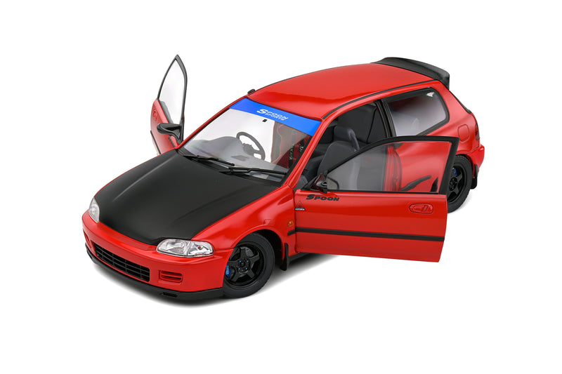 Load image into Gallery viewer, HONDA CIVIC (EG6) SPOON VERSION RED 1991 SOLIDO 1:18
