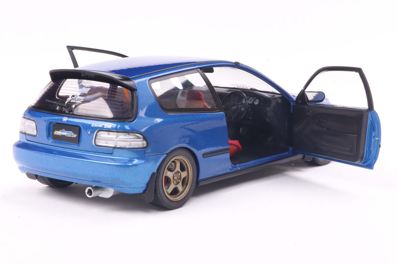 Load image into Gallery viewer, Honda CIVIC (EG6) SOLIDO WORKS COBALT BLUE PEARL 1991 SOLIDO 1:18
