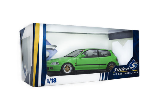 HONDA CIVIC (EG6) SOLIDO WORKS NEON GROEN 1991 SOLIDO 1:18