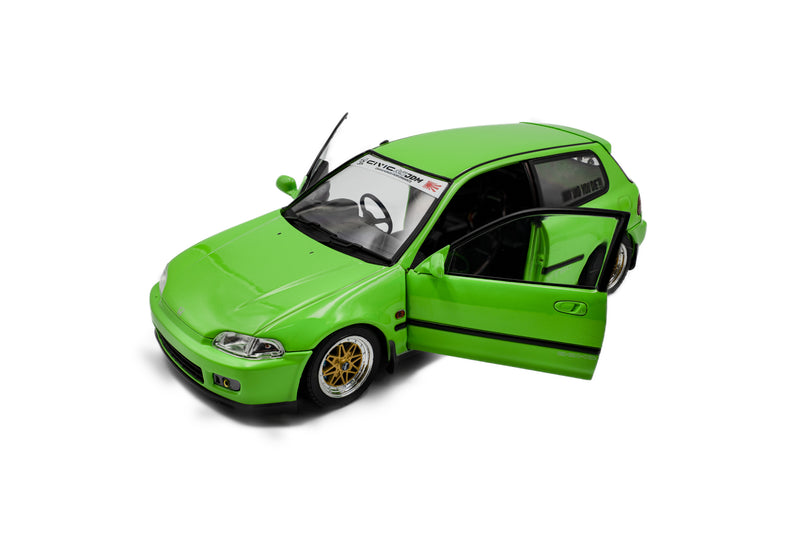 Laad de afbeelding in de Gallery-viewer, HONDA CIVIC (EG6) SOLIDO WORKS NEON GROEN 1991 SOLIDO 1:18
