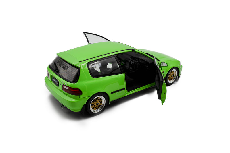 Laad de afbeelding in de Gallery-viewer, HONDA CIVIC (EG6) SOLIDO WORKS NEON GROEN 1991 SOLIDO 1:18
