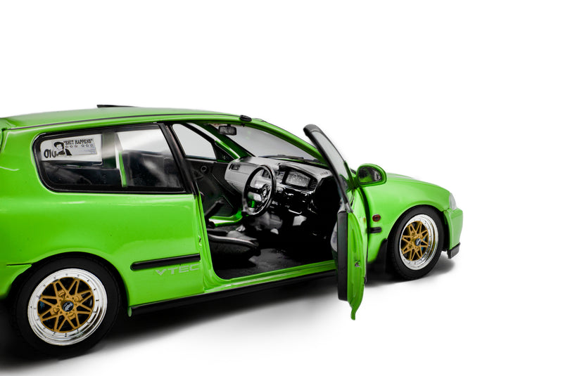 Laad de afbeelding in de Gallery-viewer, HONDA CIVIC (EG6) SOLIDO WORKS NEON GROEN 1991 SOLIDO 1:18
