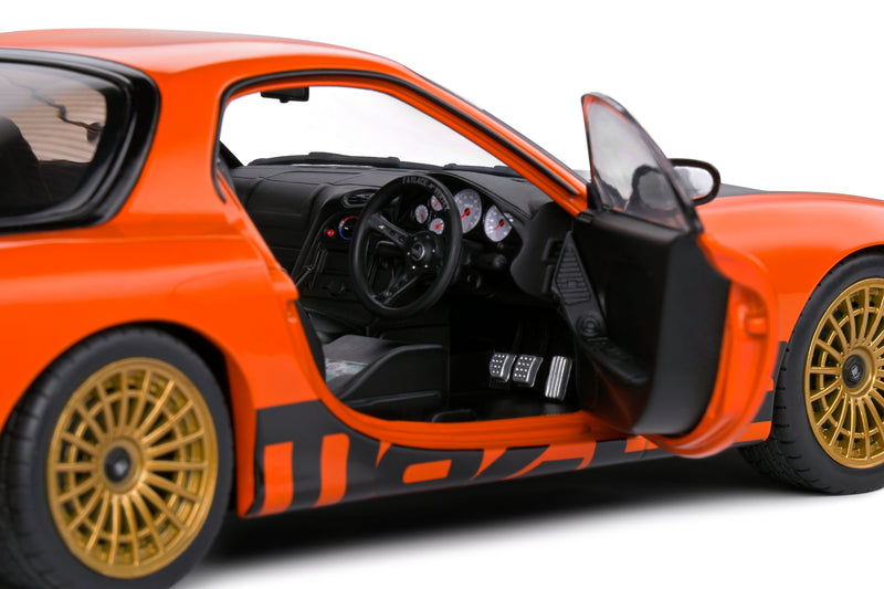 Laad de afbeelding in de Gallery-viewer, MAZDA RX7 FD3RS SOLIDO WORKS ORANJE 1999 SOLIDO 1:18
