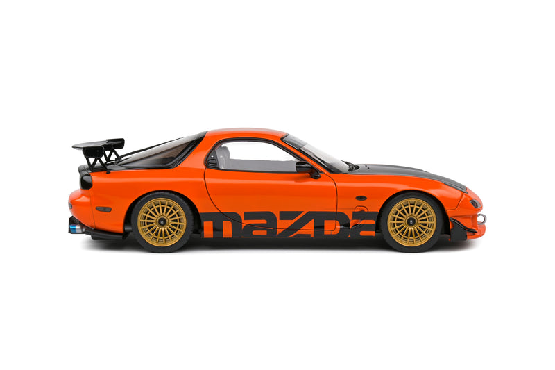 Laad de afbeelding in de Gallery-viewer, MAZDA RX7 FD3RS SOLIDO WORKS ORANJE 1999 SOLIDO 1:18
