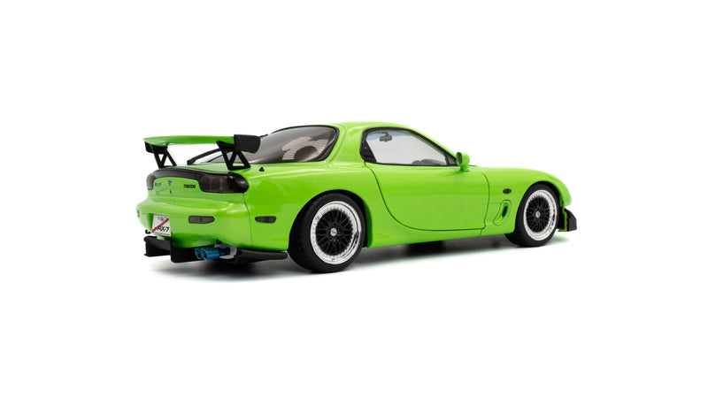 Laad de afbeelding in de Gallery-viewer, Mazda RX7 FD3RS SOLIDO WERKT NEON GROEN 1999 SOLIDO 1:18
