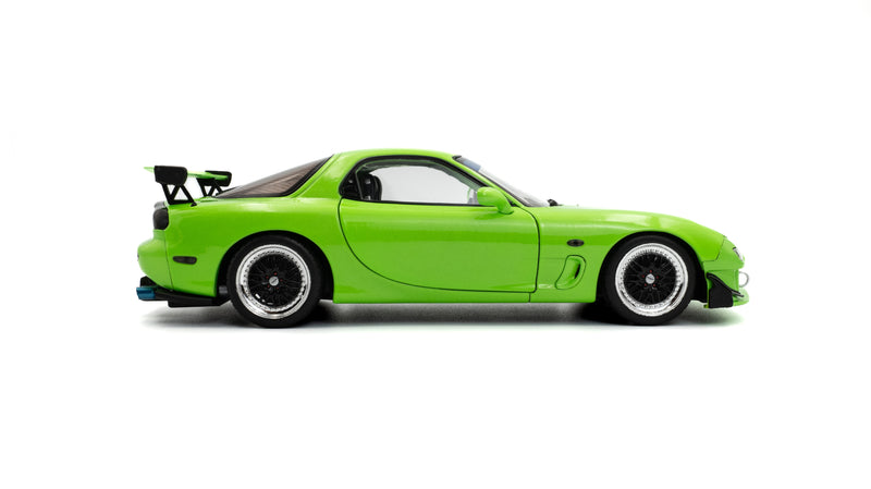 Laad de afbeelding in de Gallery-viewer, Mazda RX7 FD3RS SOLIDO WERKT NEON GROEN 1999 SOLIDO 1:18
