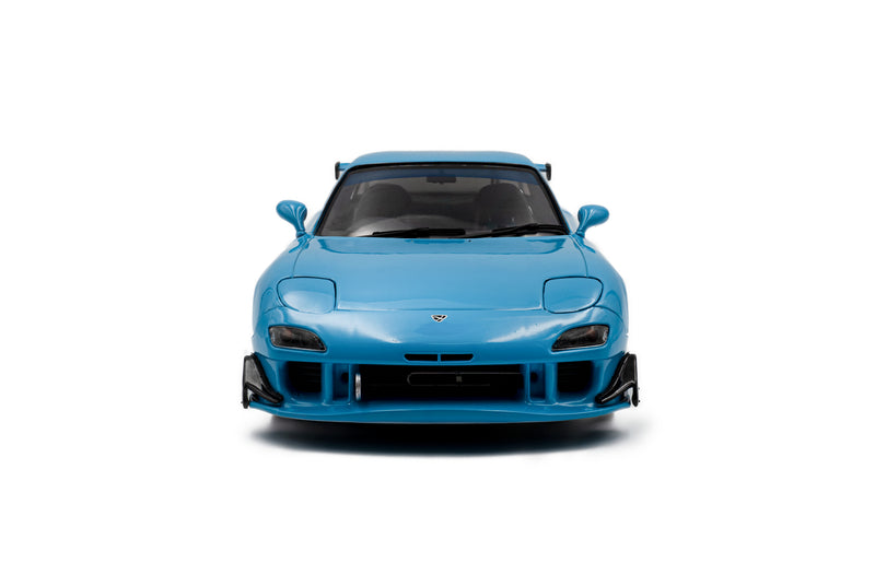 Laad de afbeelding in de Gallery-viewer, MAZDA RX7 FD3RS SOLIDO WORKS BLAUW 1999 SOLIDO 1:18
