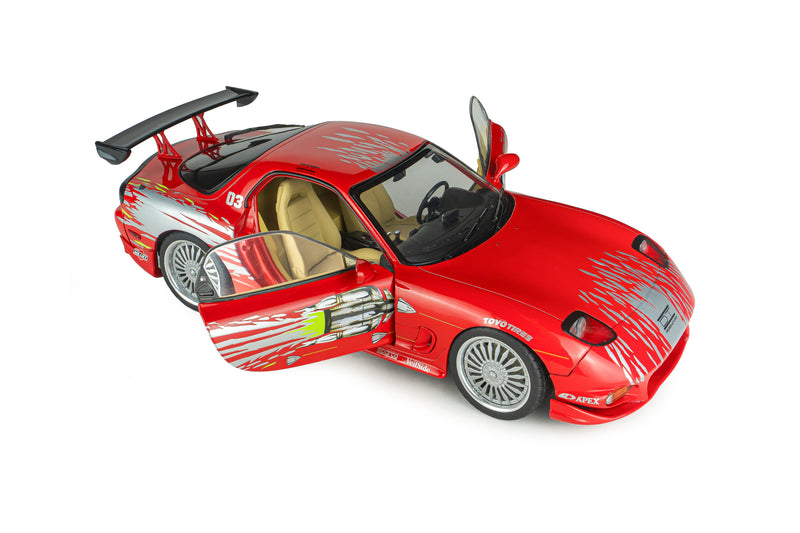 Load image into Gallery viewer, MAZDA RX7 FD3RS FAST&amp;FURIOUS 1 DOM SOLIDO 1:18
