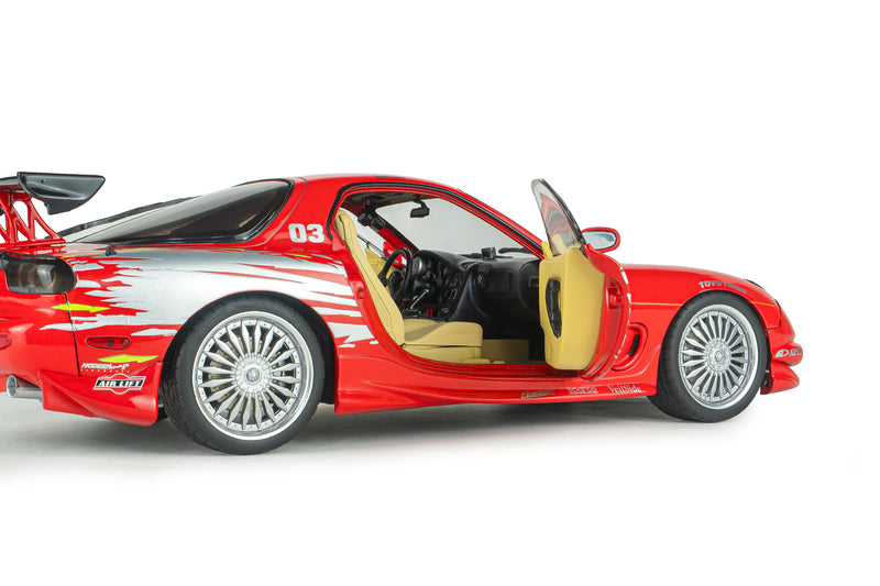 Load image into Gallery viewer, MAZDA RX7 FD3RS FAST&amp;FURIOUS 1 DOM SOLIDO 1:18

