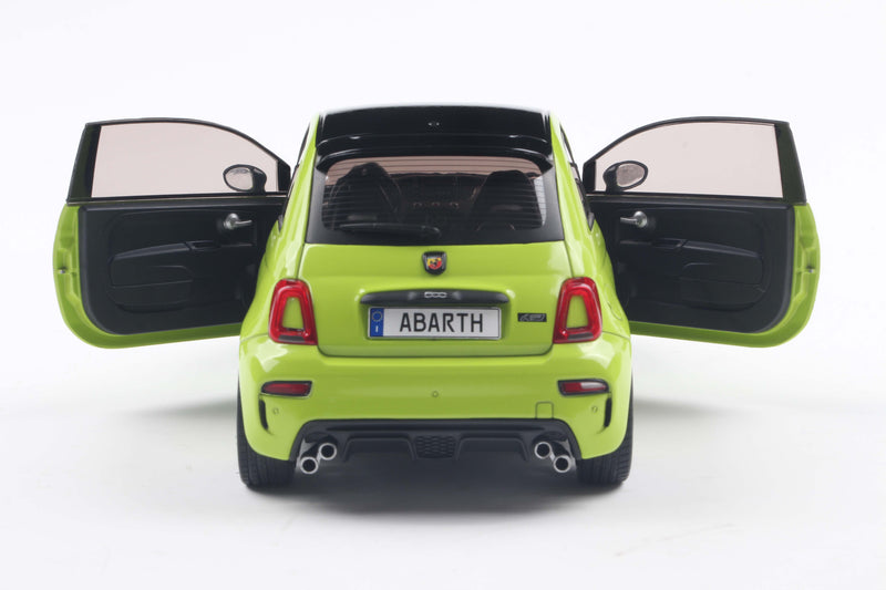 Laad de afbeelding in de Gallery-viewer, Fiat F595 ABARTH GROEN ADRENALINA 2023 SOLIDO 1:18
