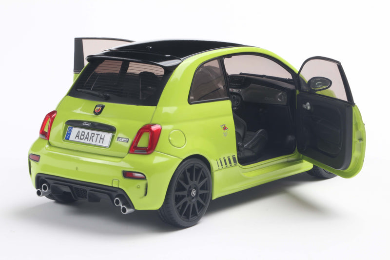 Laad de afbeelding in de Gallery-viewer, Fiat F595 ABARTH GROEN ADRENALINA 2023 SOLIDO 1:18
