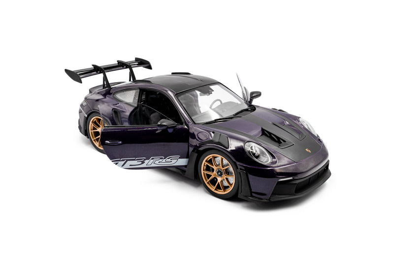 Load image into Gallery viewer, Porsche 911 GT3RS WEISSACH PACKAGE PURPLE METALLIC 2024 SOLIDO 1:18
