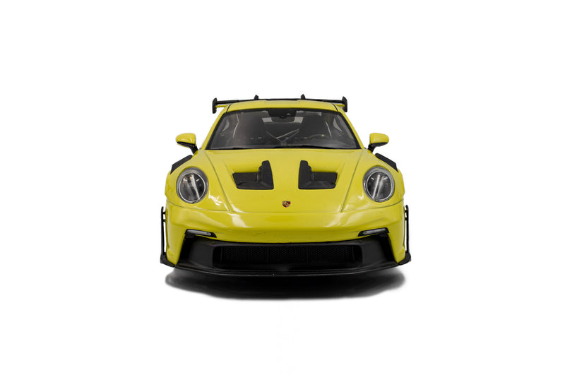 Laad de afbeelding in de Gallery-viewer, PORSCHE 911 GT3 RS SOLIDO WORKS NEON LIMOEN 2024 SOLIDO 1:18
