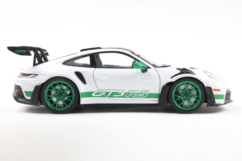Load image into Gallery viewer, Porsche 911 GT3 RS - TRIBUTE TO CARRERA RS PACKAGE WHITE 2024 SOLIDO 1:18

