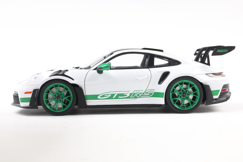 Load image into Gallery viewer, Porsche 911 GT3 RS - TRIBUTE TO CARRERA RS PACKAGE WHITE 2024 SOLIDO 1:18
