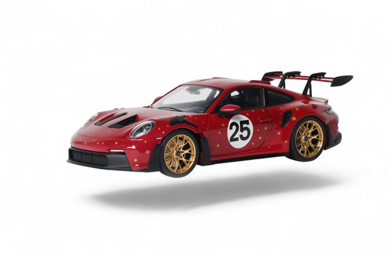 Load image into Gallery viewer, PORSCHE 911 (992) GT3 RS CHRISTMAS EDITION #25 RED 2026 SOLIDO 1:18
