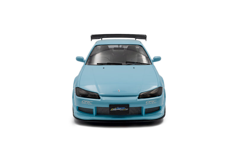 Laad de afbeelding in de Gallery-viewer, NISSAN SILVIA (S15) SPEC-R AERO SOLIDO WORKS BLAUW 1999 SOLIDO 1:18
