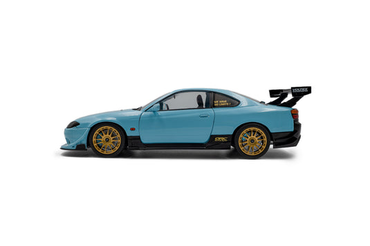 NISSAN SILVIA (S15) SPEC-R AERO SOLIDO WORKS BLAUW 1999 SOLIDO 1:18