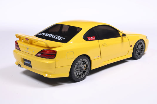 Nissan SILVIA S15 SPEC-R AERO LIGHTNING YELLOW 1999 SOLIDO 1:18