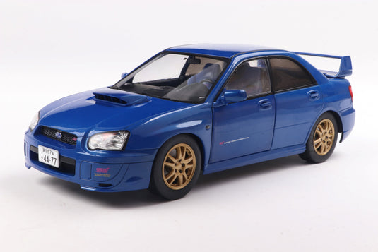 Subaru IMPREZA WRX STI SONIC BLAUW 2003 SOLIDO 1:18