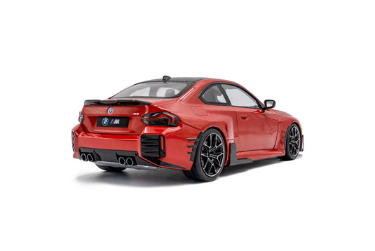 Bmw M2 (G87) PIÈCES DE PERFORMANCE TORONTO ROUGE MÉTALLIQUE 2024 SOLIDO 1:18