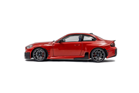 Bmw M2 (G87) PIÈCES DE PERFORMANCE TORONTO ROUGE MÉTALLIQUE 2024 SOLIDO 1:18