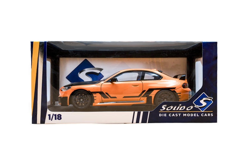 Laad de afbeelding in de Gallery-viewer, BMW M2 PERFORMANCE PARTS SOLIDO WORKS ORANJE 2024 SOLIDO 1:18
